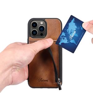 Genuine Leather Phone Cases Luxury Iphone Wallet Case Modern