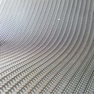 Crystal Clear Metal Laminated Glass Fabric Customized Size