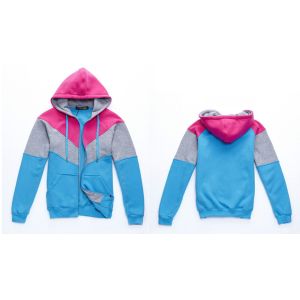 Zip-up Hoodies Sweatshirts , Couple Clothes , Blue Anti-Wrinkle