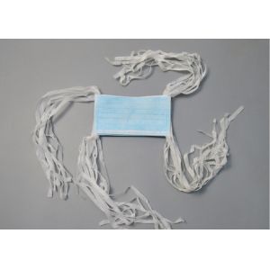PP Non - Woven Disposable Face Mask / Hospitals Blue Surgical Mask