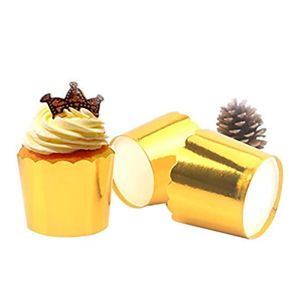 Muffin Cupcake Aluminum Metallic Foil Lined Baking Cups