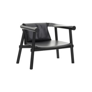 Quality Sturdy Hotel Style Armchairs Black Leather Modern Armchair Rustproof for sale