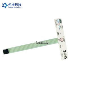 Custom Made Tactile Membrane Keypad PET 3M468 Rear Adhesive