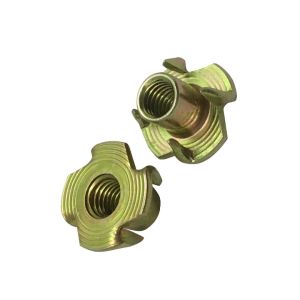 Low Carbon Steel Class 4 5/16'' Wood Tee Nut Yellow Zinc Plated