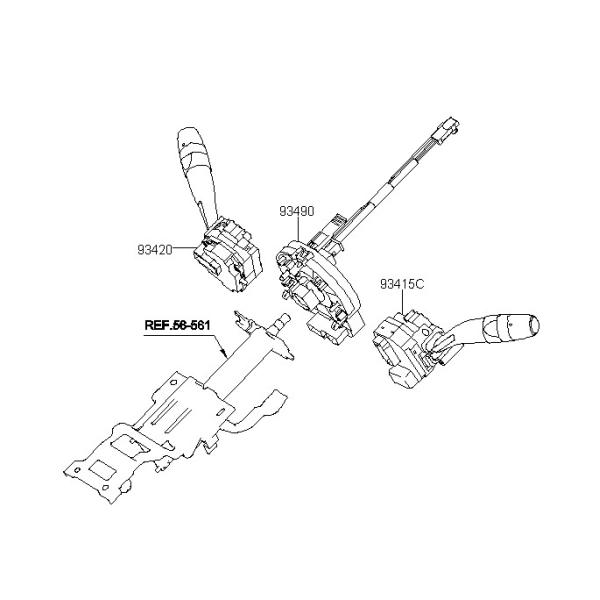 Yellow & Black Automotive Clock Spring Airbag 93490-2H300 for Hyundai Elantra Model Parts