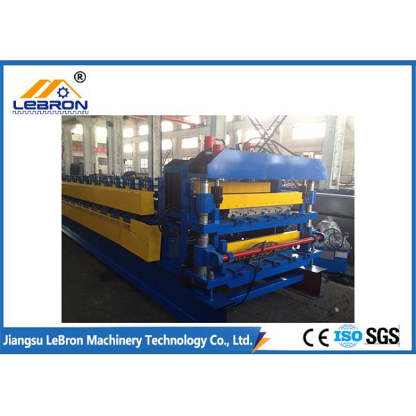 Buy Service long time2018 new type color steel glazed tile roll forming machine PLC control automatic made in china Blue at wholesale prices