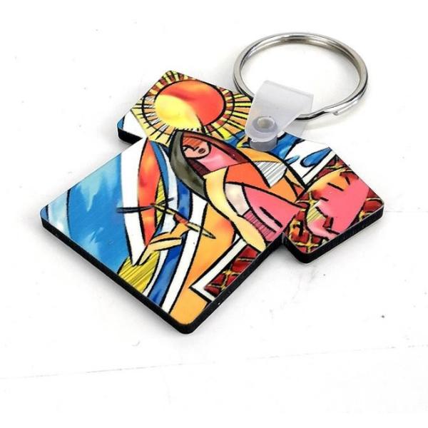 Buy T Shirt Car Keychain Dye Sublimation Blanks Thermal Transfer Printing at wholesale prices