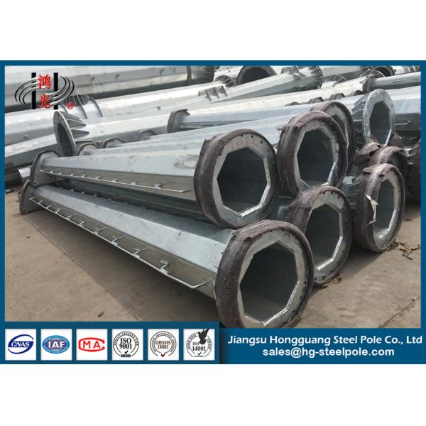 Buy Q235 Q345 Electric Power Pole with Galvanized Steel Electrical Fittings at wholesale prices