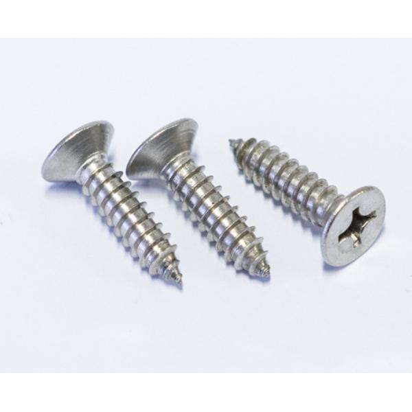 Buy #10 X 1 1/2 " Self Tapping Flat Head Metal Screws Type A  316 Stainless Steel DIN7982 at wholesale prices