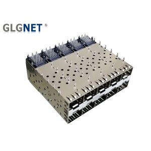 2X5 Stacked SFP Cage Connector LCP Connector Housing Copper Alloy Shied SFP Cage