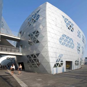 Aluminum Alloy Curtain Wall Metal Panel Sheets Customized Edge