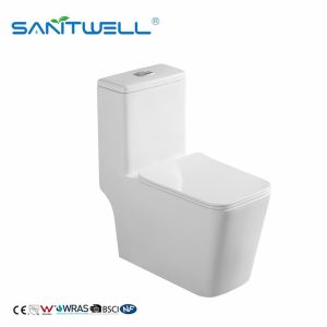 Sanitary Modern Chaozhou WC Bowl Wash Down ONE Piece Floor Toilet SWM8616