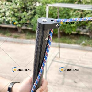 8ft Heavy Duty Sunshade Pole | Designed for Outrigger Use - Glossy Black