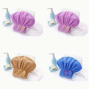Quality Quick-Dry Ultra Soft Gentle Microfiber Hair Towel Wrap with Cute Bow Design for sale