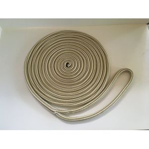 9mmx15ft Double Briaded Nylon Dock Line With Spliced Eyes