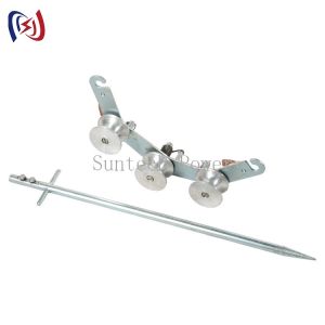 SHL75D Hook Ground Block Cable Pulling Pulley For Conductor / Steel Wire Rope