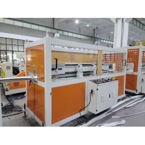 VFD Single Screw PVC ABS PP Plastic Profile Extrusion Machine