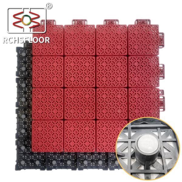 Buy PP Backyard Court Tiles T-RGS 340*340*18.1mm Outdoor Sports Tiles at wholesale prices