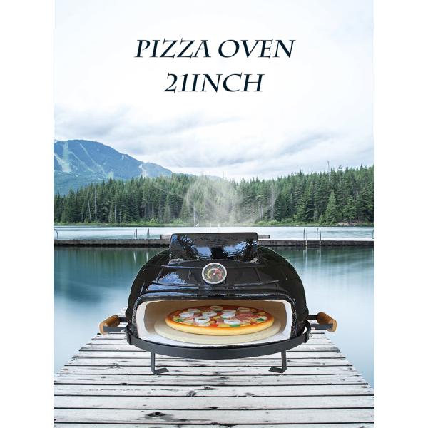 KIMSTONE 2022 Professional Forno a Legna Outdoor Wood Burning Portable Horno Pizzero Charcoal Grill Dome Pizza Ovens for Sale