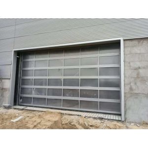 40mm UV Proof Vertical Lift Modern sectional overhead full view Aluminum
