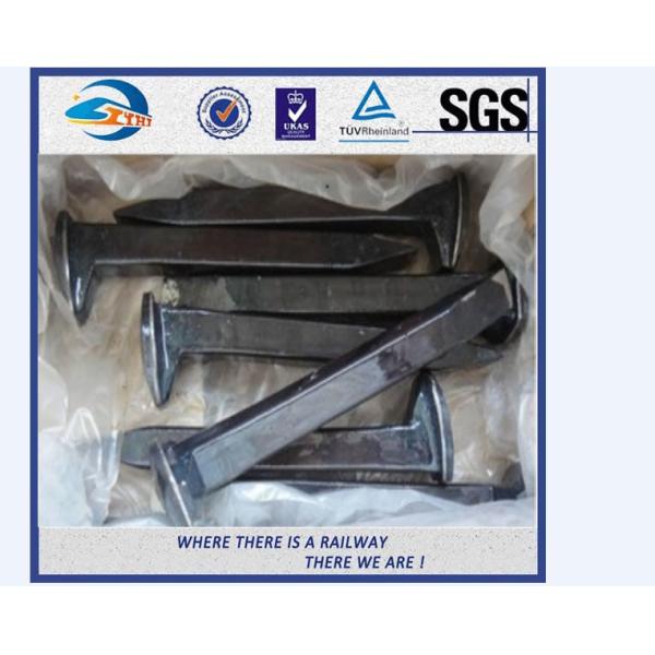 Buy Galvanized Railroad Track Spikes , Q235 Screw Spikes Railroad at wholesale prices