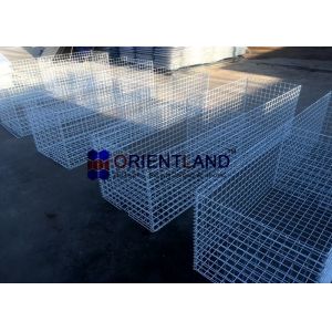 Quality Smooth And Tidy Surface Welded Mesh Gabion Baskets Permeable No Collapse for sale