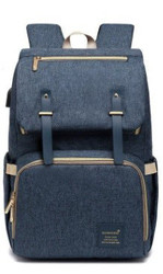 ISO9001 Fashion Mummy Maternity Nappy Diaper Bag Backpack With USB
