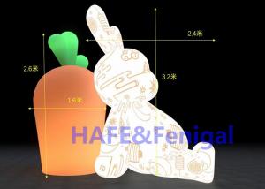 China Inflatable Advertising Balloon Decorated Rabbits 220V 3200k on sale