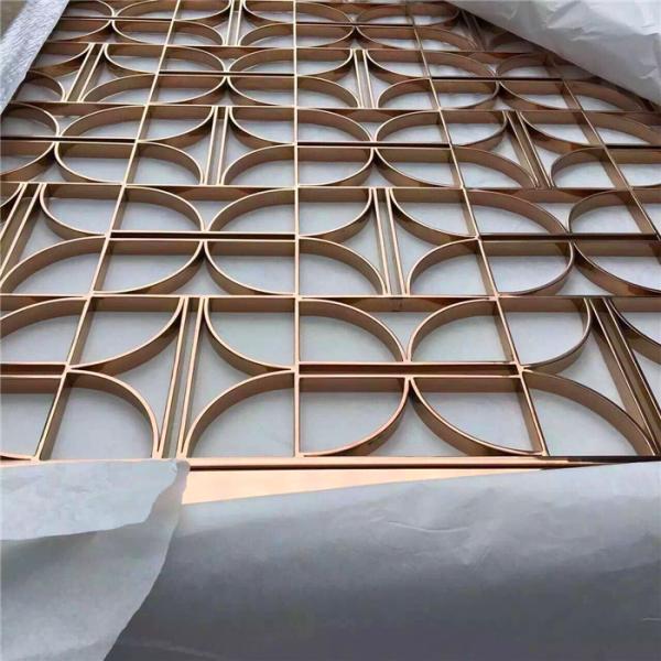 Gold Stainless Steel Room Divider For Garden Fence/Privacy Fence/Metal Fence