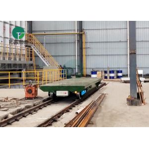 10-45 Ton Rail Guided Container Motorized Transfer Carts Trolley On Wheels