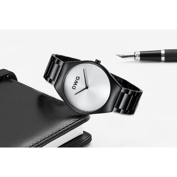 IP Black Plated 2025 Quartz Stainless Steel Watches With Japan Movement