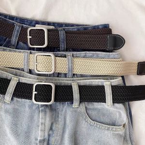 Quality 3.0cm Women Fabric Elastic Belt Soft 120cm Eco Friendly for sale