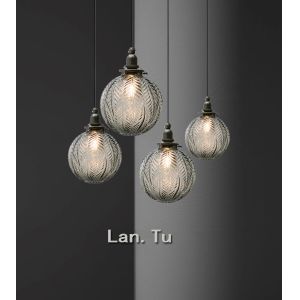 Glass Chandelier Hanging Lights Living Room Restaurant Pendant Lamps Shop Lights