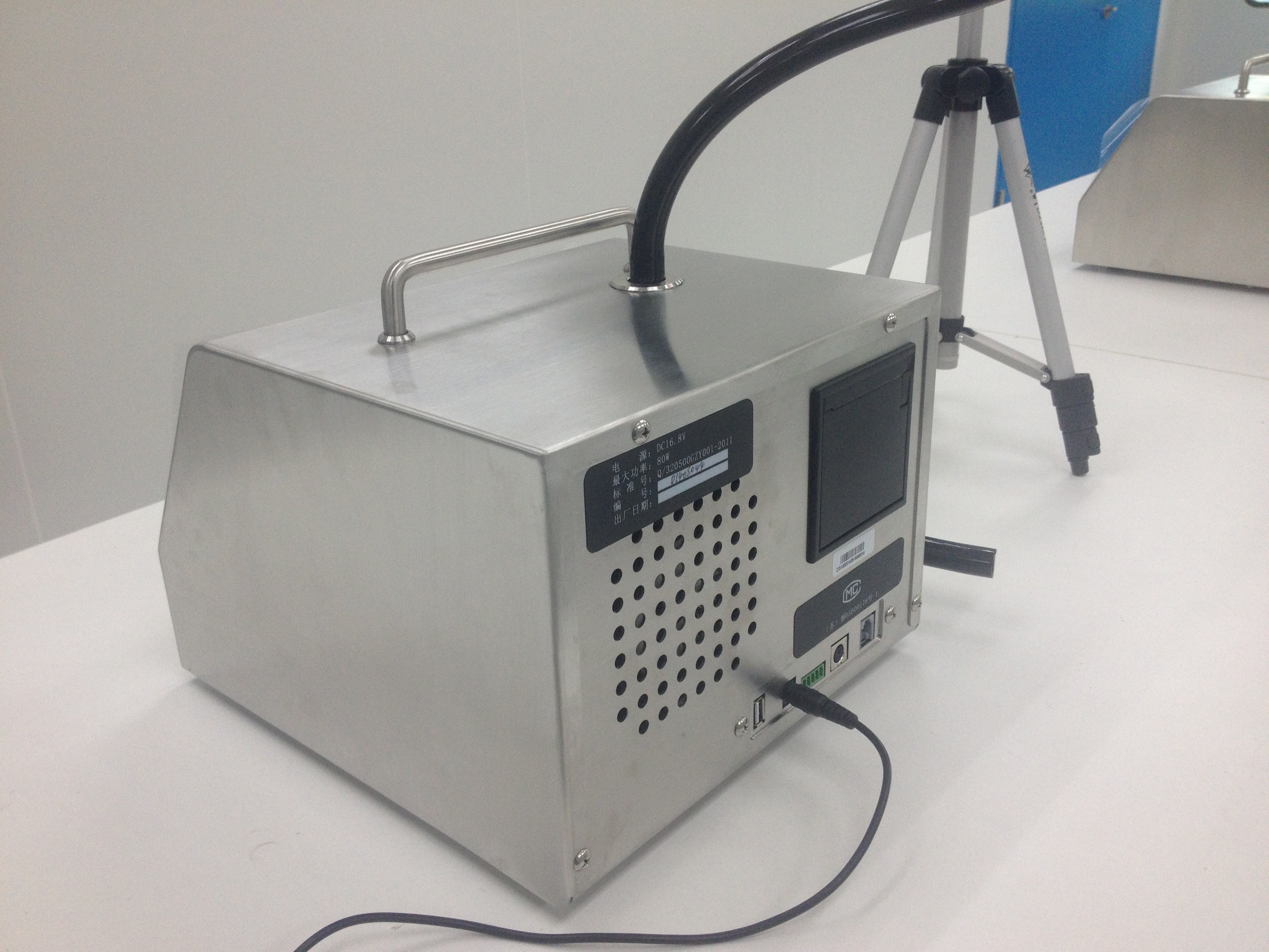 DC16.8V SUS316L Laser Sensor Air Particle Counter 100LPM