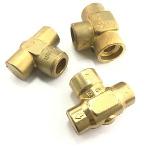 Precision Copper Tee Pipe Connector for Custom Made Metal Processing Machinery