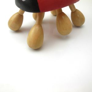 wooden ladybug shaped head massager / body massager- foot roller