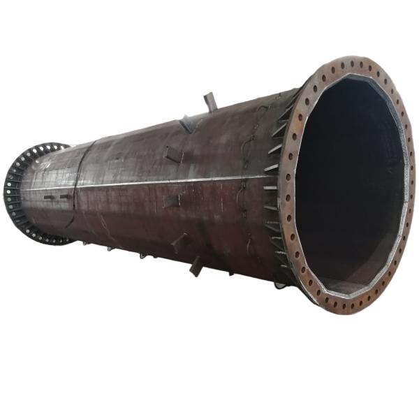 Buy 35KV Double Circuit Polygonal Pole Q420 Galvanizing Steel Transmission Pole at wholesale prices