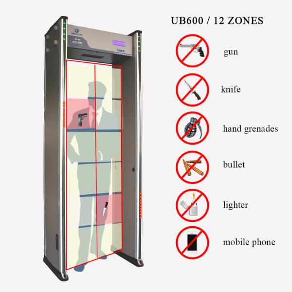 Buy LCD Display Count Door Frame Metal Detector 100 Level Sensitivity For Safety Checking at wholesale prices