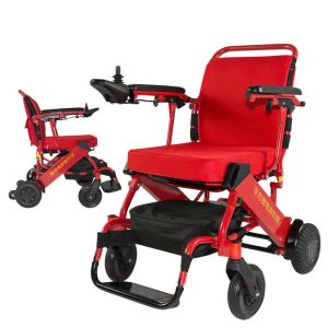 China Lightweight Aluminum Handicapped Foldable Power Electric Wheelchair on sale