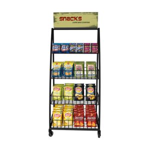 900*400*2000mm Soda Snack Supermarket Display Racks , Steel Rack For Supermarket
