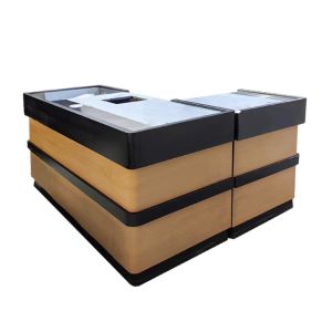 Custom Stainless Steel Checkout Counter With High Durability And Adjustable