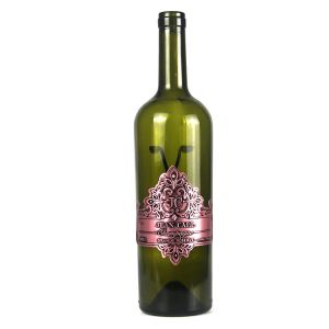 Elegant Personalised Wine Stickers Printing Embossed Copper Aluminum