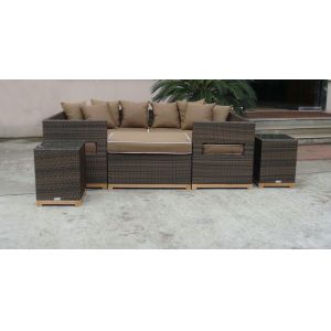 outdoor wicker sofa set
