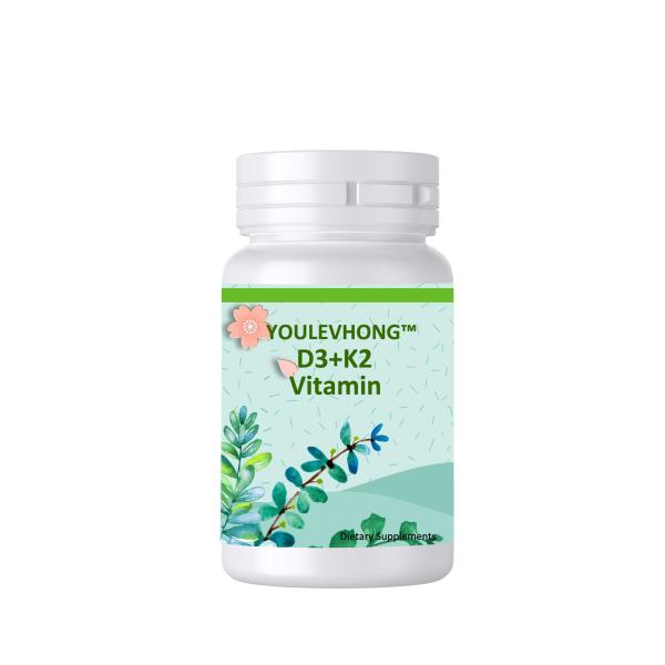 Daily Vitamin D3 K2 Dietary Supplement Capsules 60 Capsules For Bone Teeth Muscle STRONG Immune Health