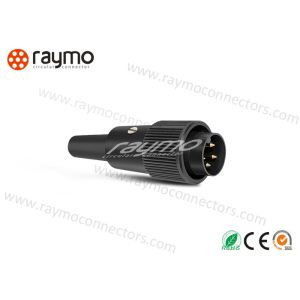 M16 678 Series IP40 Threaded Electrical Connector , Male Cable Connector Black