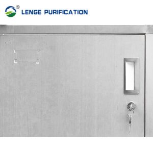 Six Door Stainless Steel Furnishing Sloping Top Stainless Steel Cabinet With