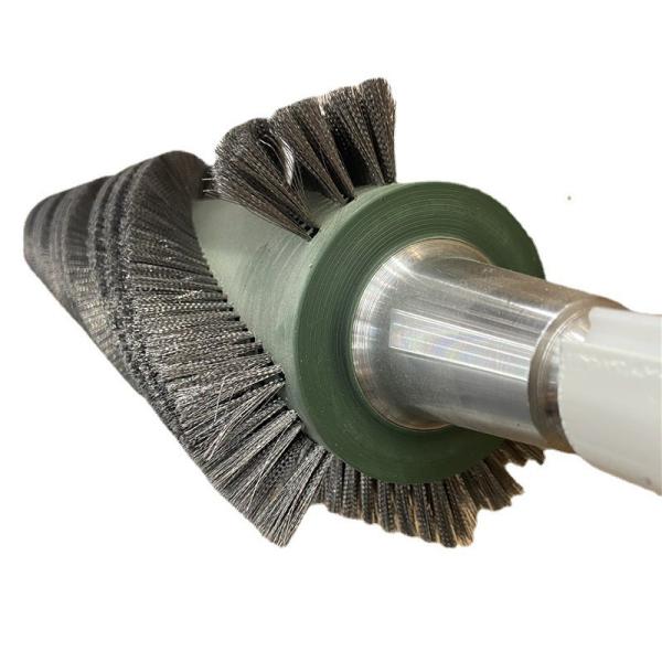 Buy Industrial Strong Wear-Resistant Rust Removal Winding Brush Roller Spiral Wire Planting at wholesale prices