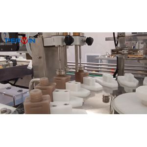 Manually Put Bottles Into Bottle Holders Diagnostic Reagent Filling Line