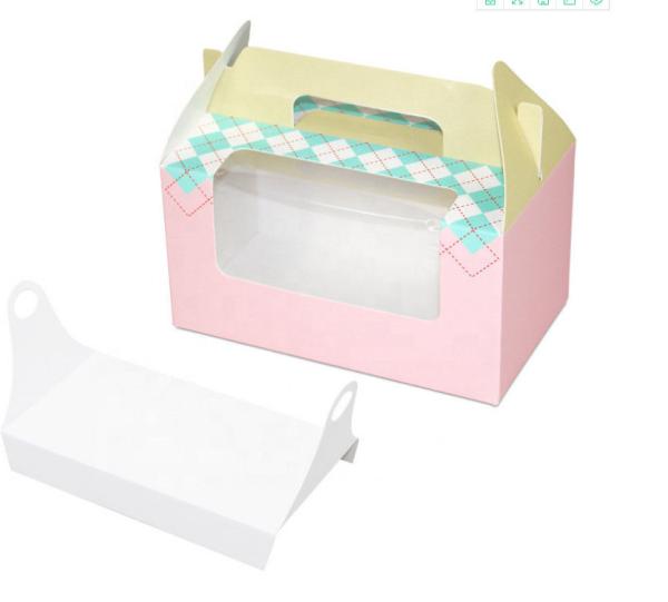 Buy Handmade Folding Custom Cardboard Display Boxes With Clear Window at wholesale prices