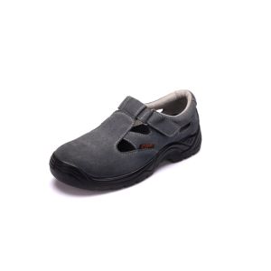 Suede Leather Sandal Safety Shoes Antistatic With Breathable Mesh Lining
